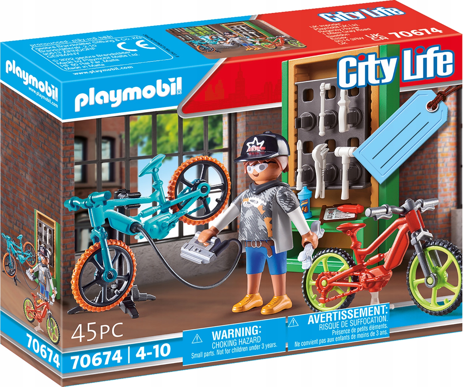 

Playmobil City Life 70674 Serwis Rowerowy