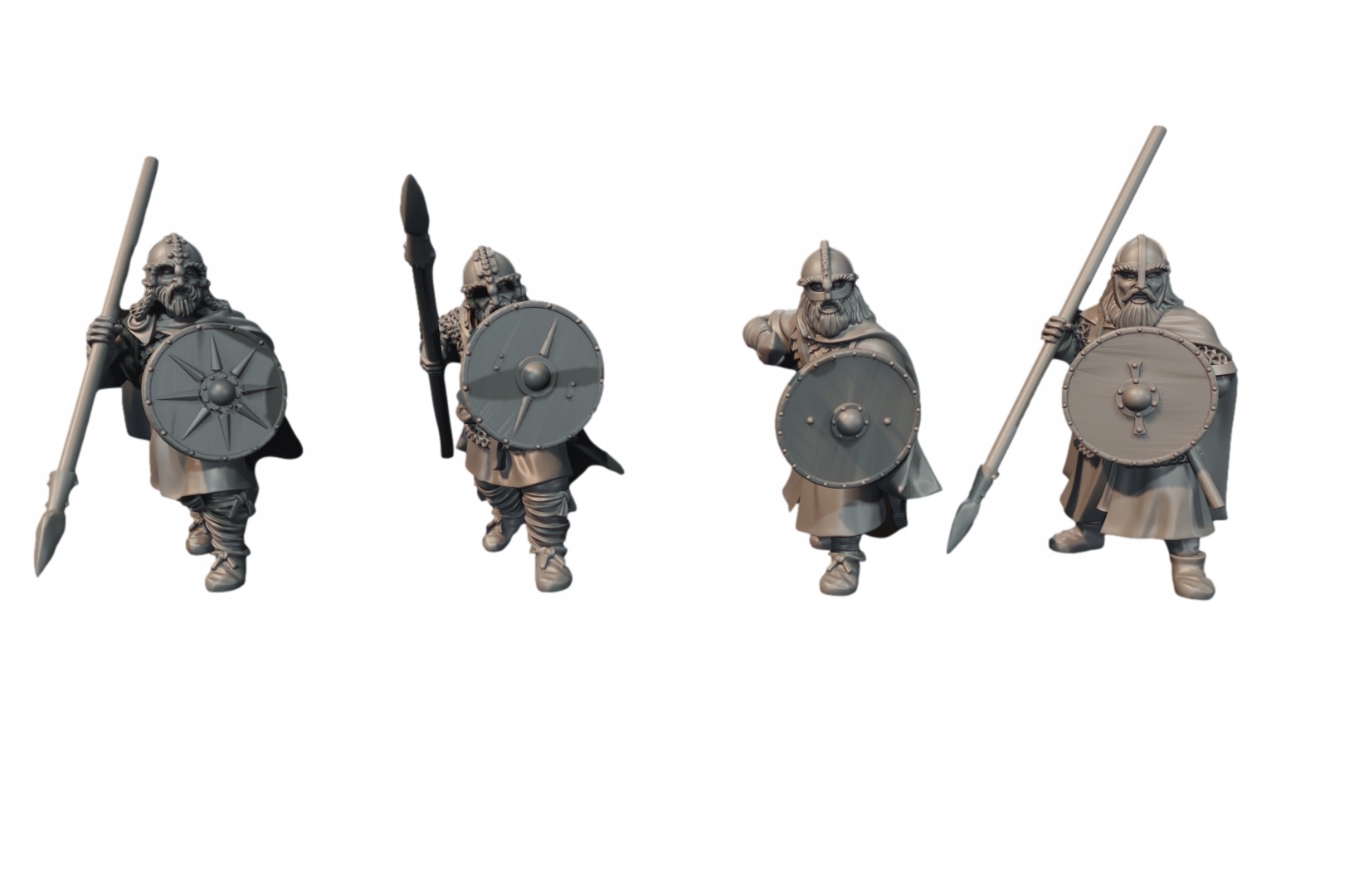 Hengstland Warriors with Spears - 4x