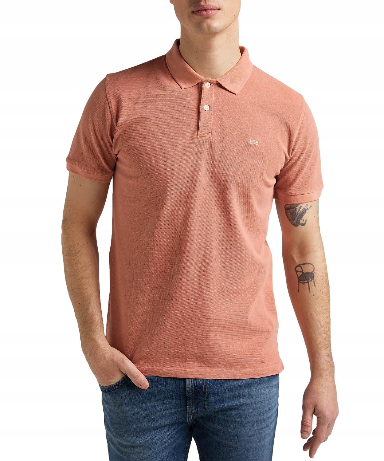 

Koszulka Lee Nat Dye Polo L65CQSUK Rust XL