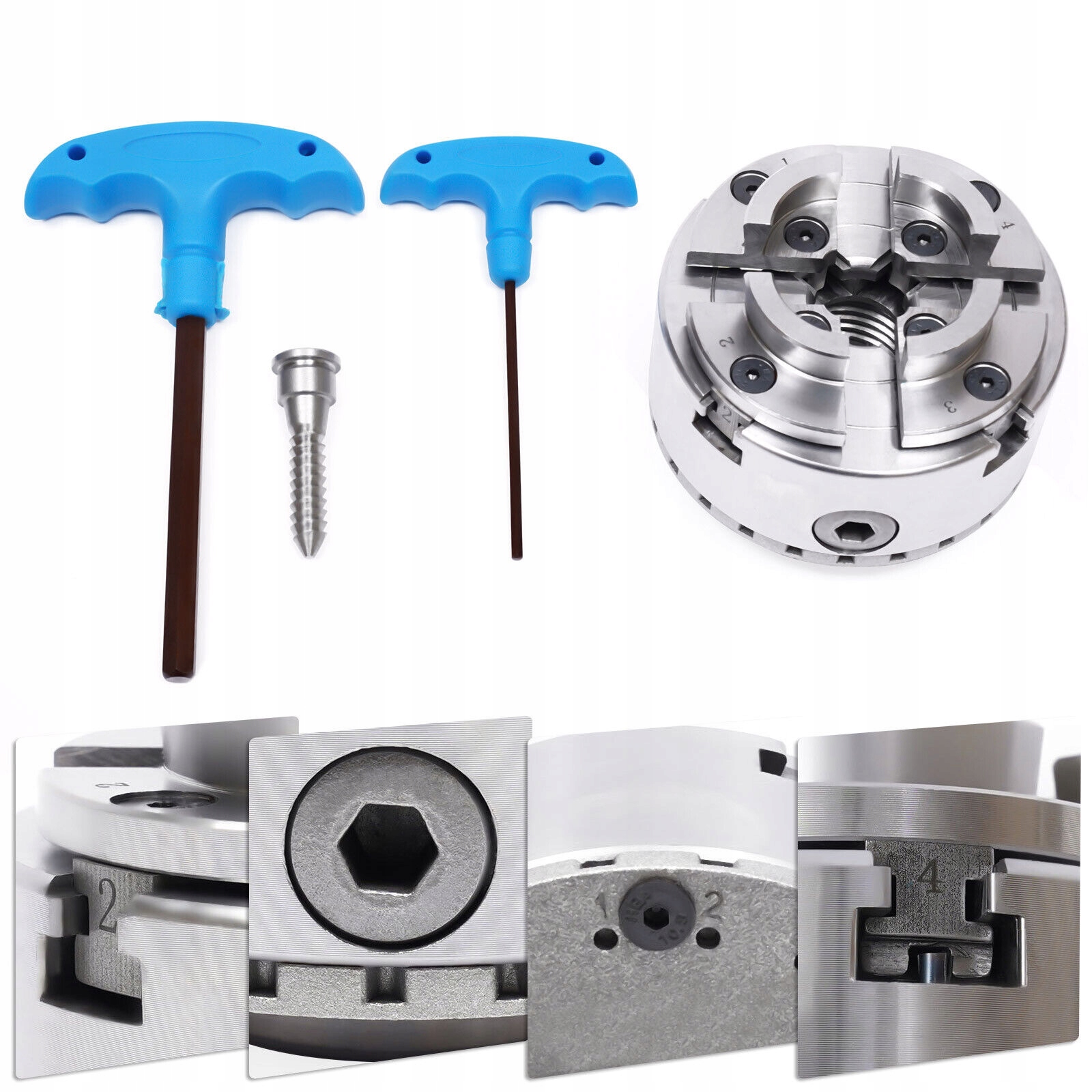 M33 CZTEROSZCZęKOWY UCHWYT TOKARSKI DO DREWNA Kod producenta WE5500600700300zyp