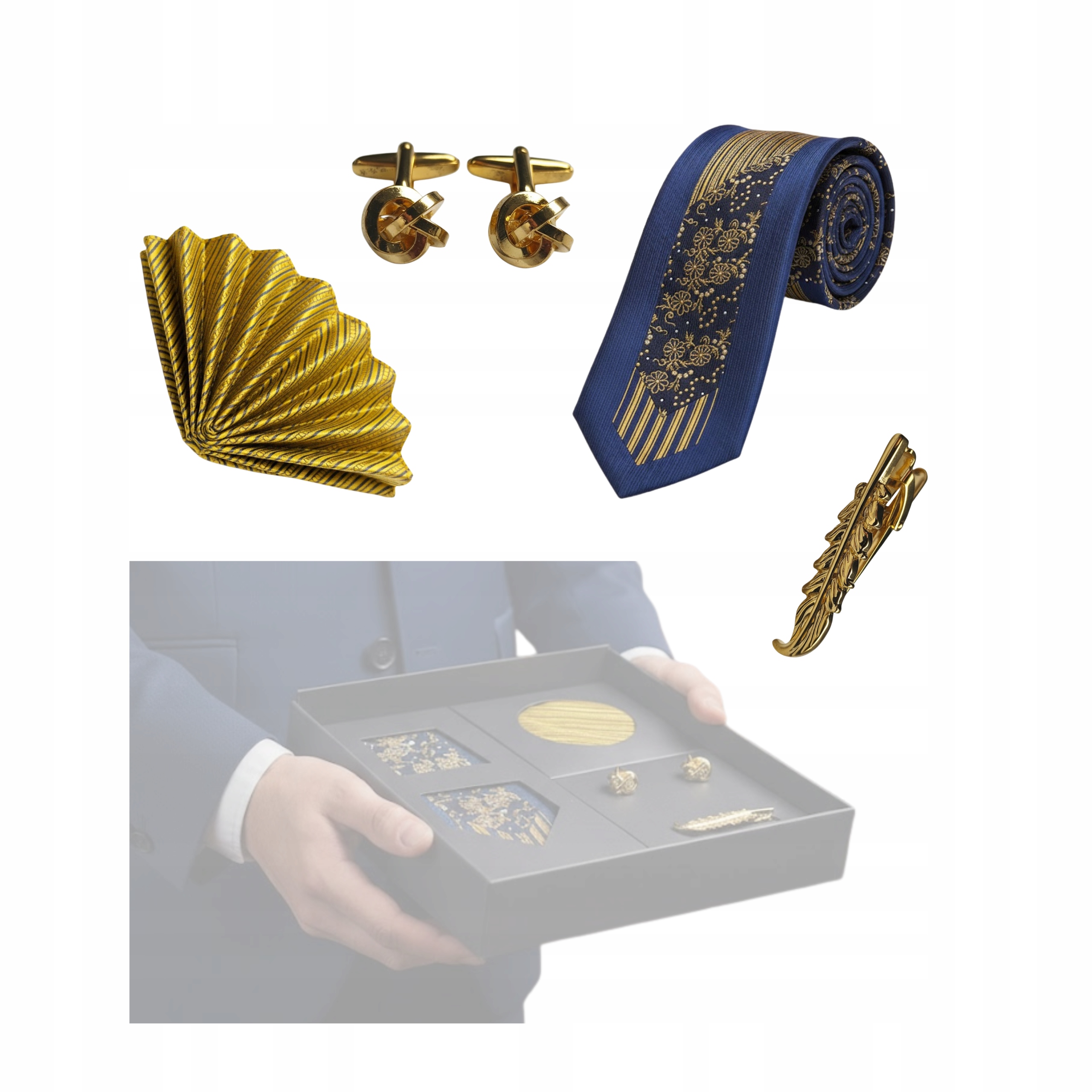 Akcesoria Pro Muže Dárek Pro Něj Kravata Sponky Dárek Pro Něj