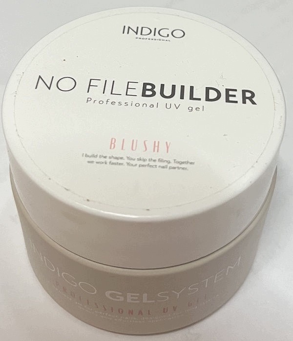 Indigo No File Builder Blushy 50 g żel budujący do przedłużania paznokci