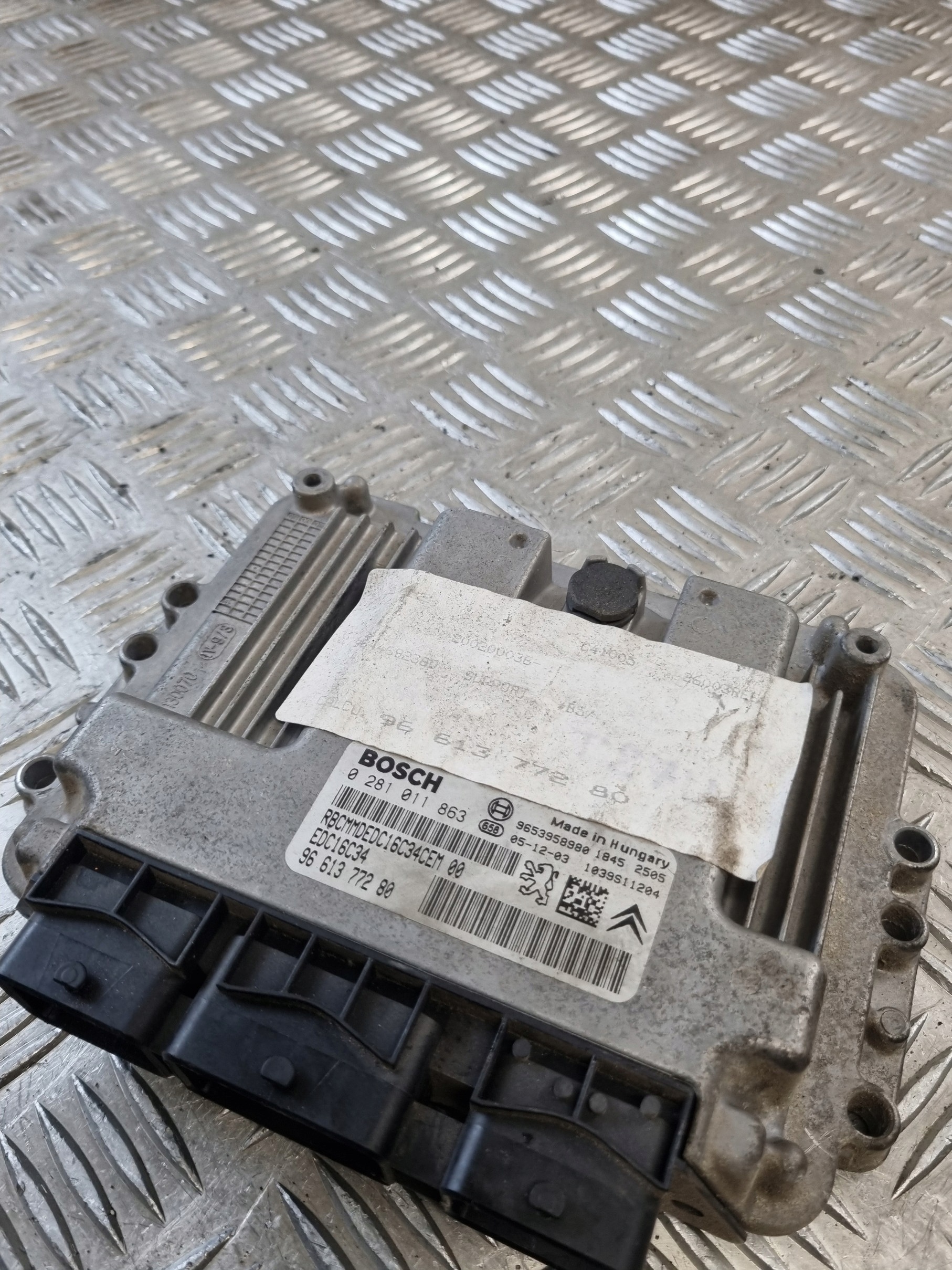 bedienteil des motors CITROEN C4 1.6D