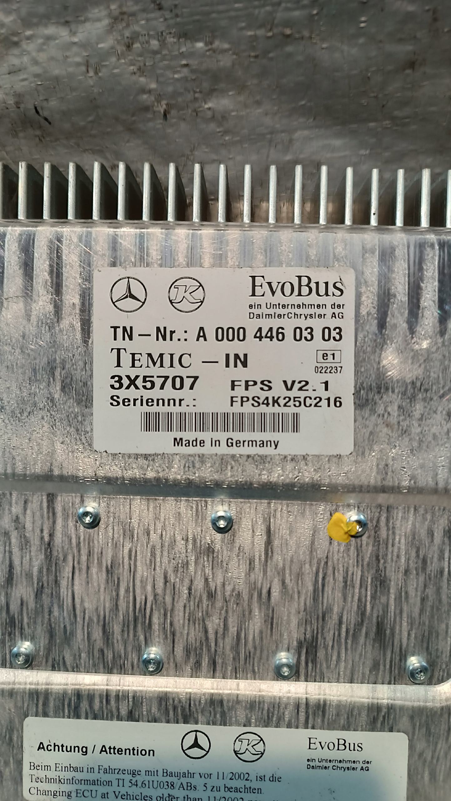 control unit module MERCEDES FPS V2.1 A0004460303
