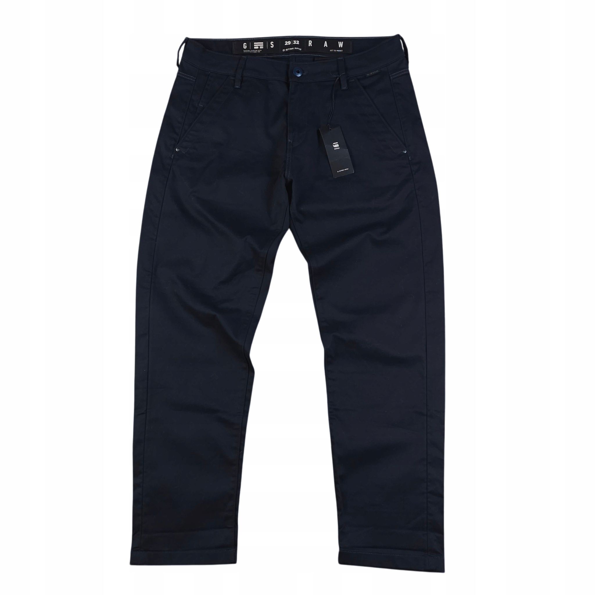 Látkové kalhoty G-star Raw Chinos Nové s manžetami, modré, 29x32