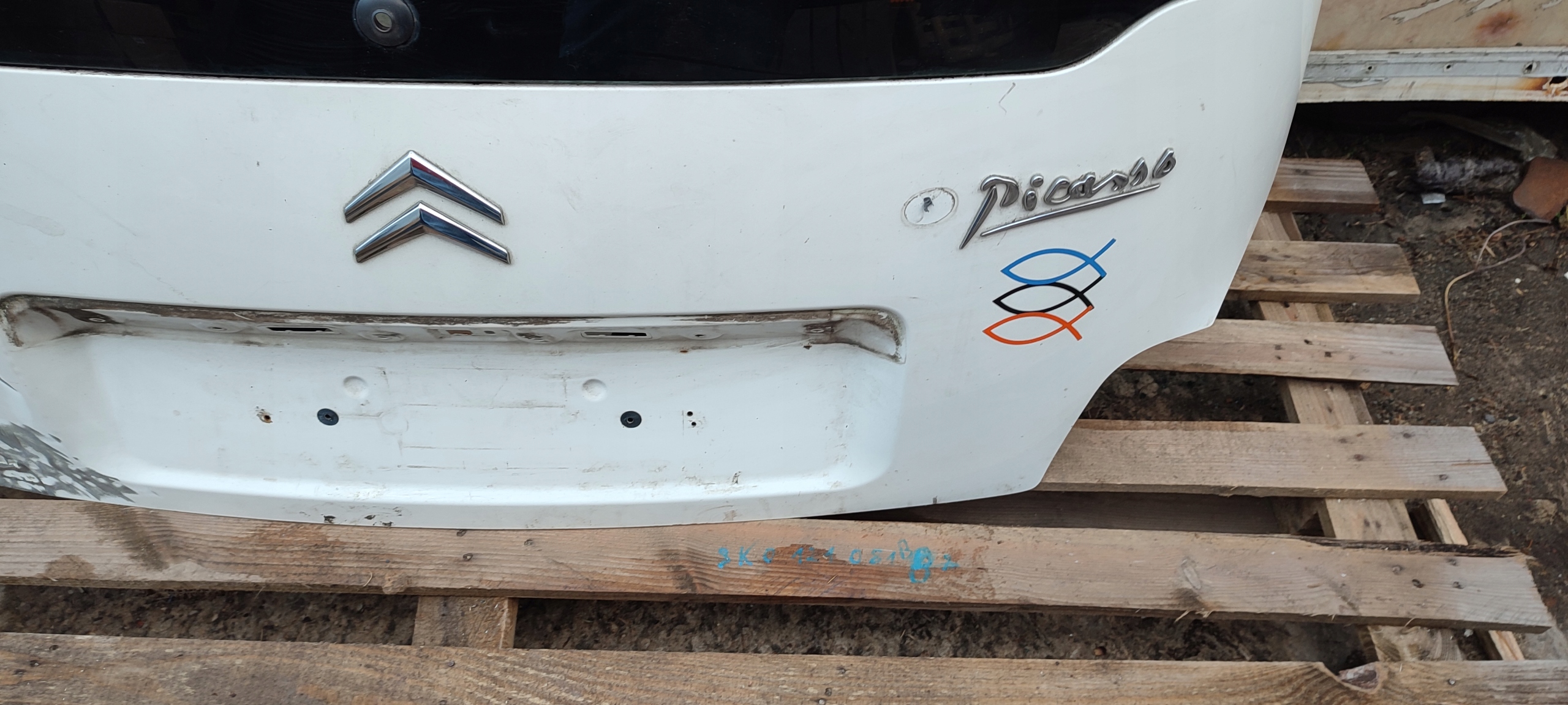 trunk door boot rear part rear Citroen C3 Picasso