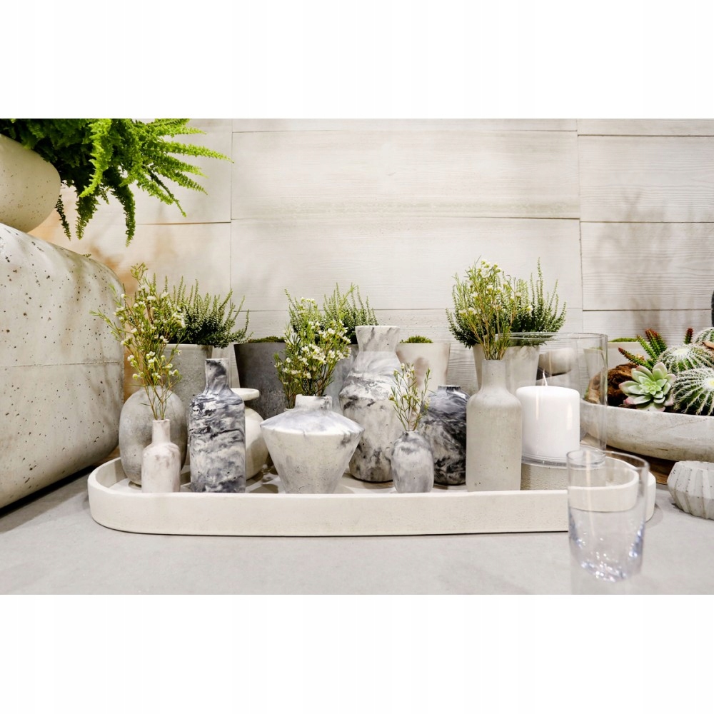 WAZON DZBAN OZDOBNY Z BETONU ARCHITEKTONICZNEGO Materiał inny materiał