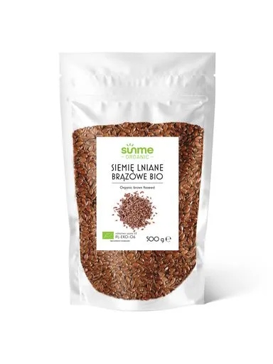 5xSunme Lněné Semínko Hnědé Bio 500G Ekologický výrobek