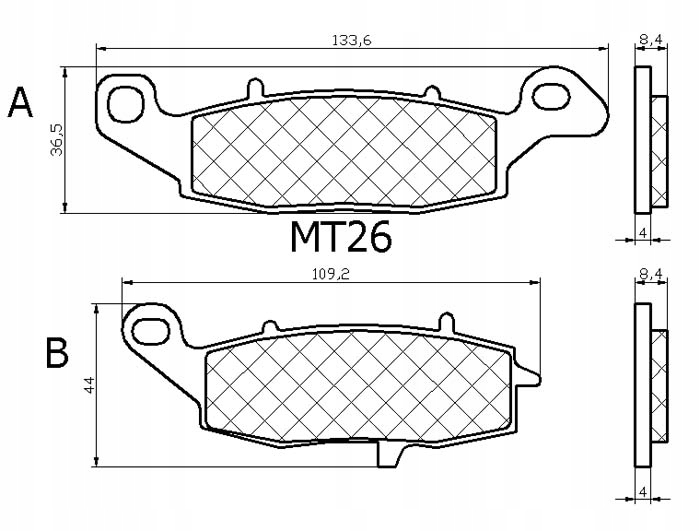 KLOCKI HAMULCOWE SUZUKI GSXF 600 GSX 600F 98-06 Producent Makland