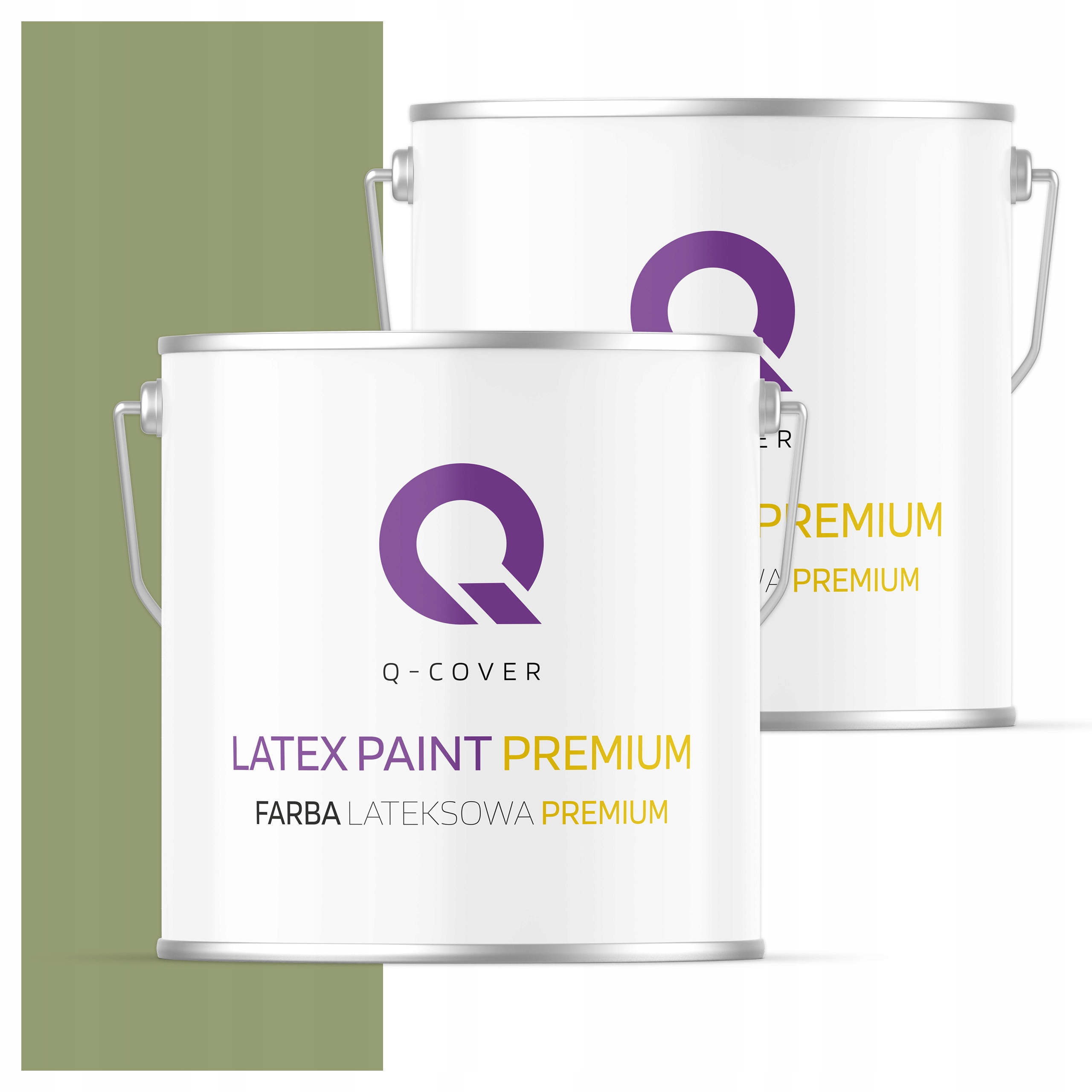 Farba odolná voči škvrnám Umývateľná na steny stropov 5L mat Zhnitá tmavá zelená