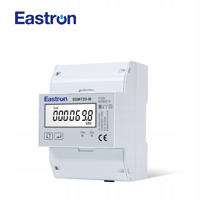 Třífázový elektroměr Eastron SDM72D-M Modbus v2