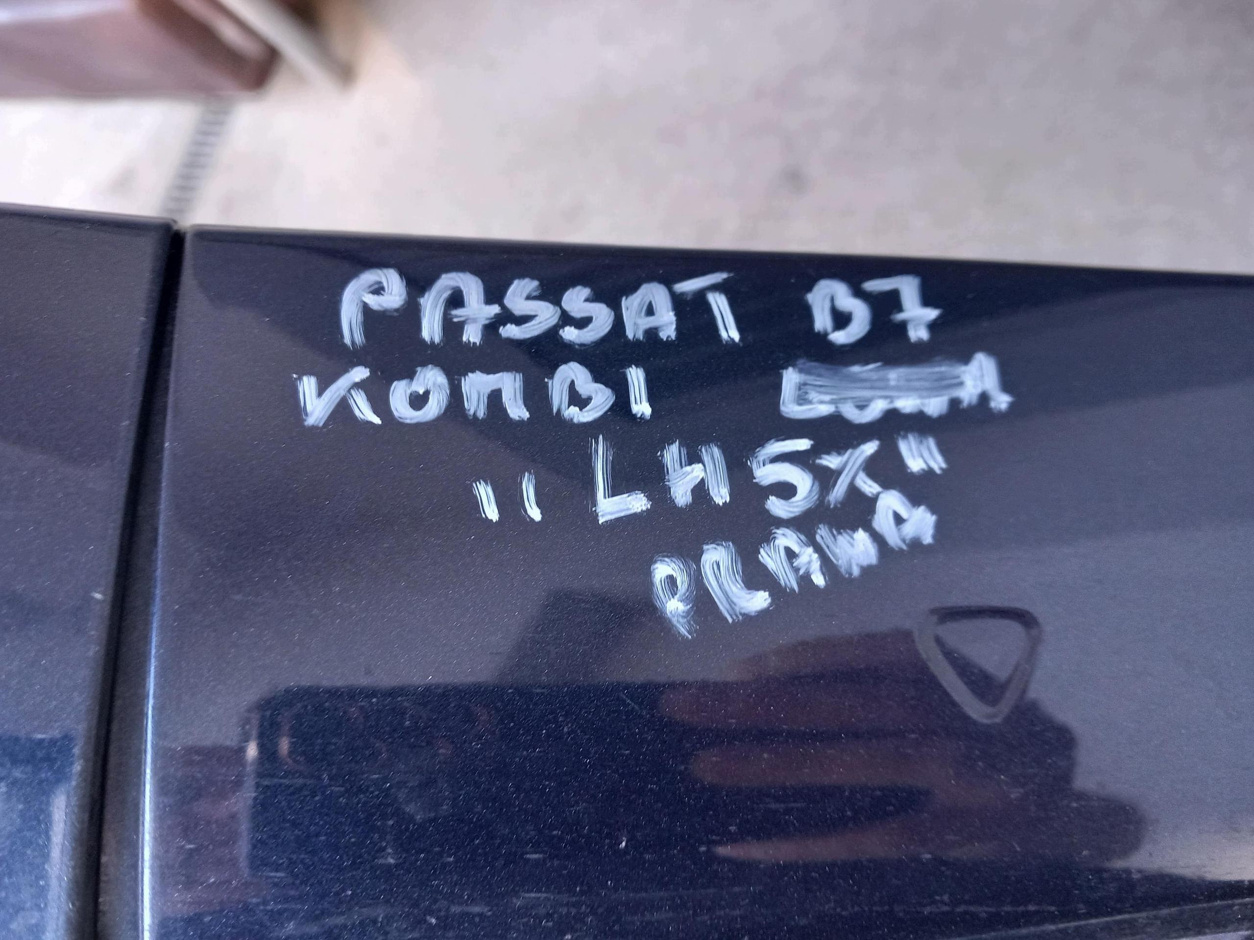 VW PASSAT B7 KOMBI cap threshold moulding threshold right LH5X blue OEM