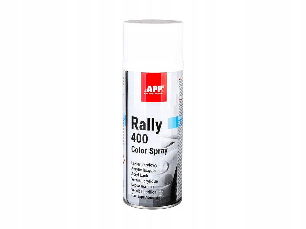 Lakier akrylowy Biały Połysk App Rally Color Spray 400ml