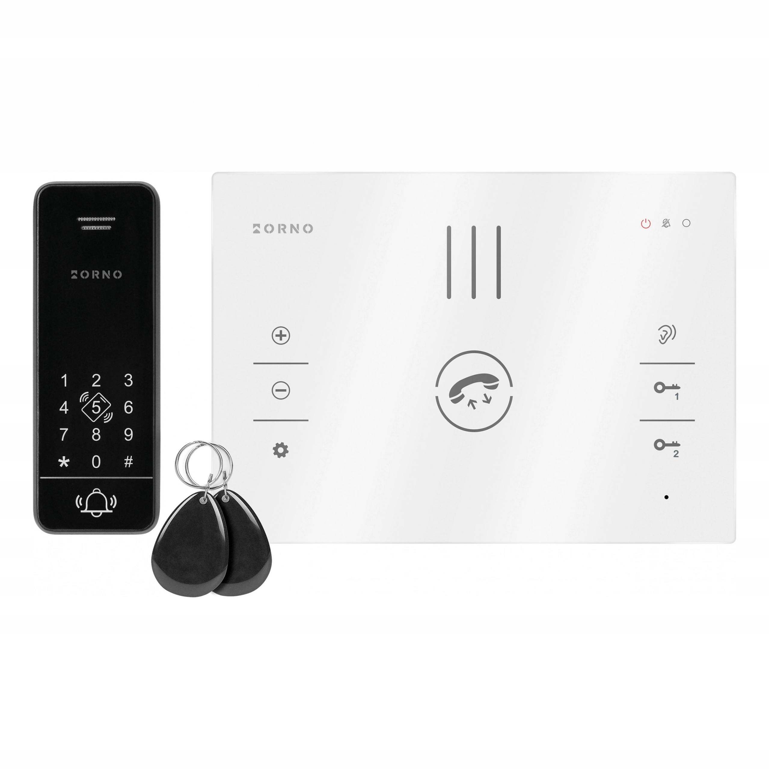 Orno Jednorodinný bezslúchací domofon na Kod