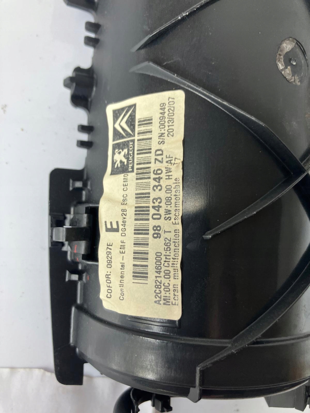 EKRAN navigace display 308 T7 LIFT 98043346ZD
