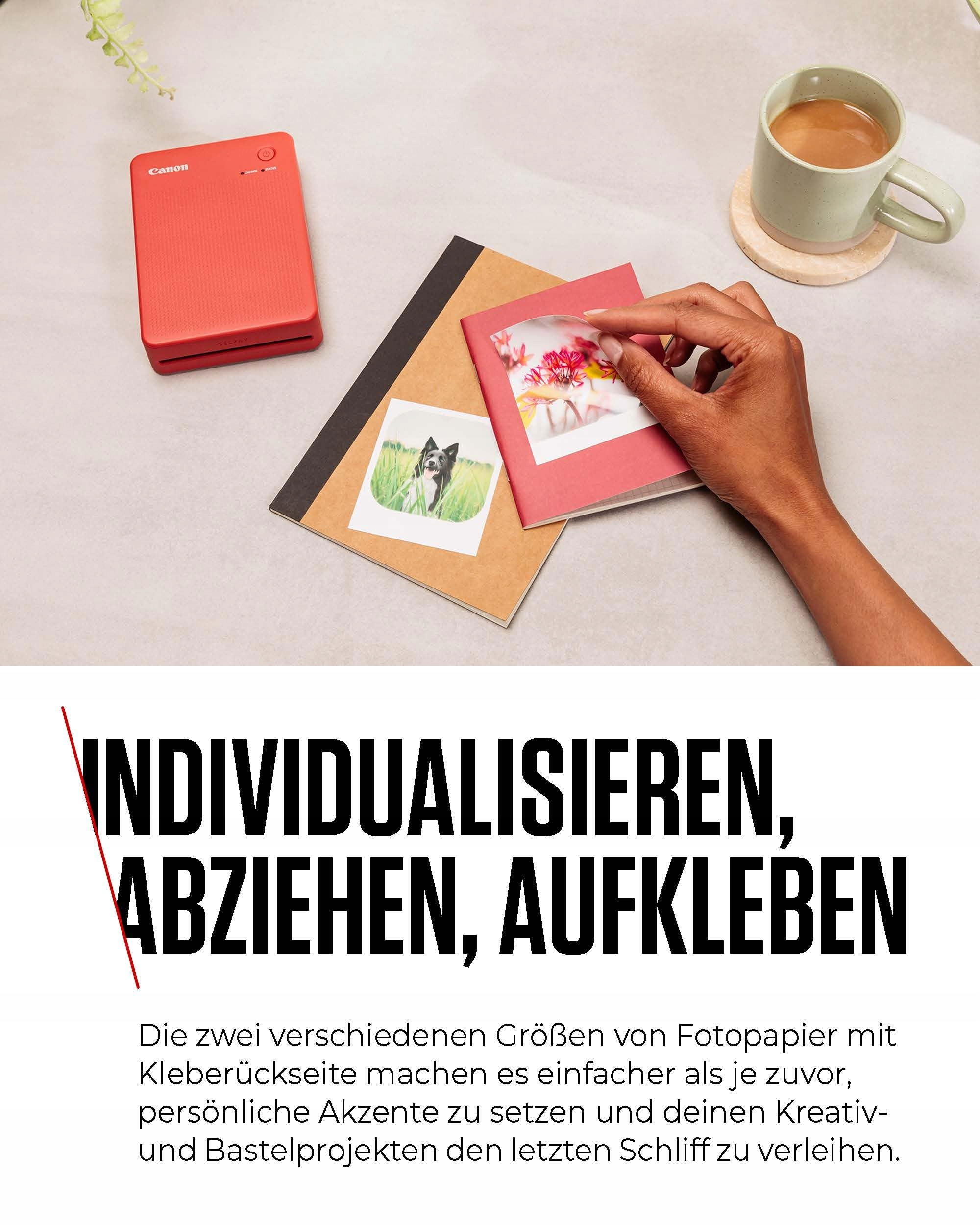 CANON SELPHY QX20 Mobilna Drukarka Zdjęć WLAN USB-C Biała — miniatura 4