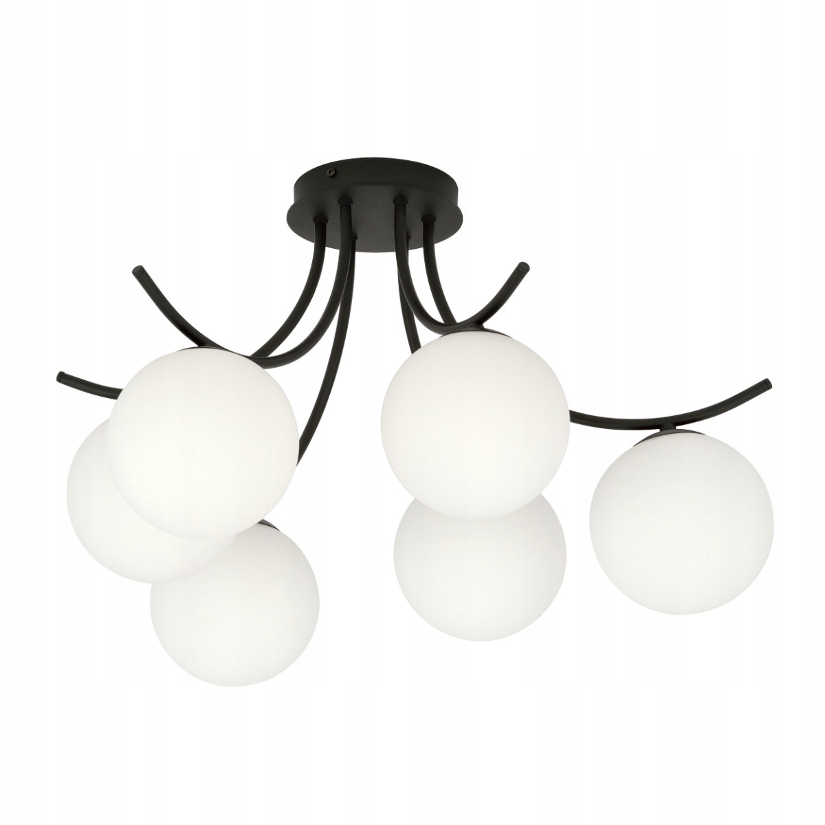 Stropní svítidlo Emibig 6xE14 40W Boston Black/opal