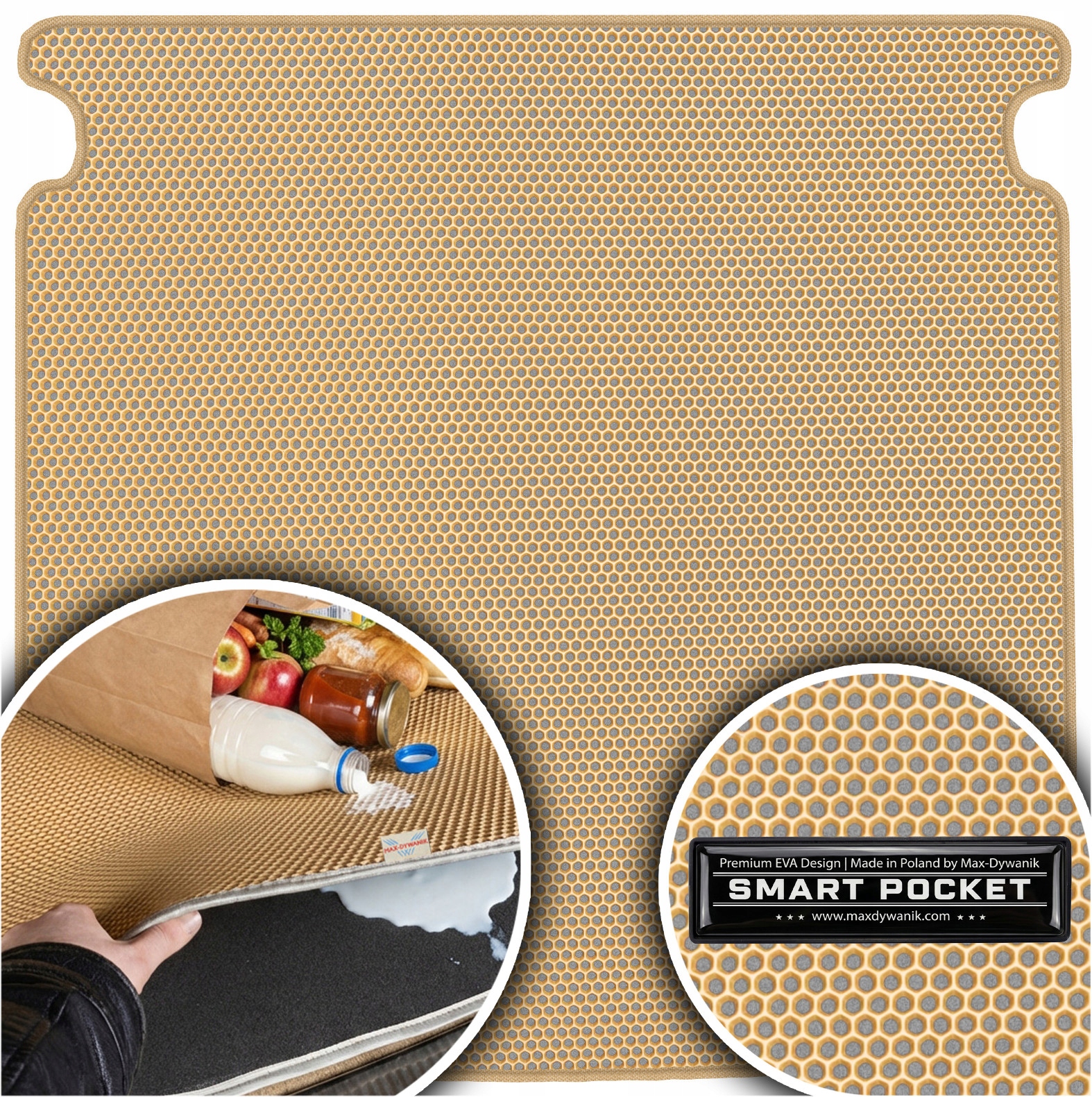 Audi A4 B6 B7 Kombi 2001-2007 Vložka do batožinového priestoru Eva Smart Pocket Béžová