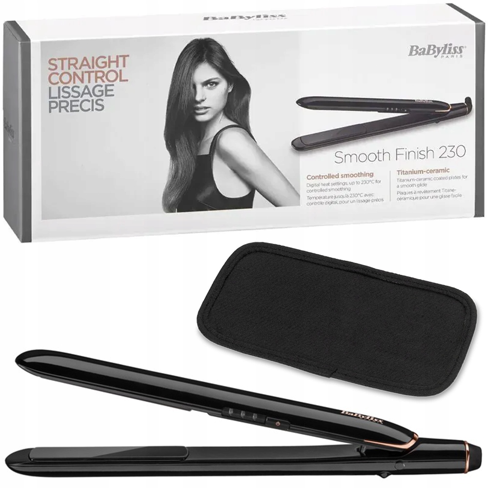 Žehlička Na Vlasy Na Vlasy Babyliss ST250E Smooth Finish Černá