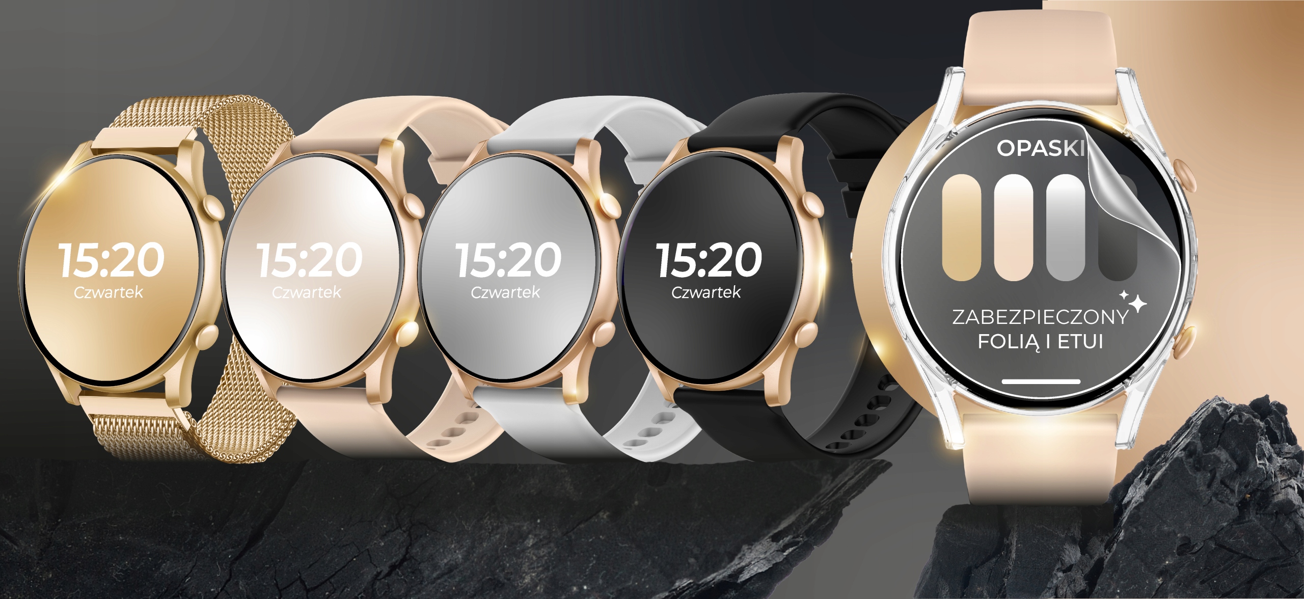 その他 Smart Watch SMARTWATCH ZEGAREK DAMSKI POLSKIE MENU ROZMOWY SPORT SMART