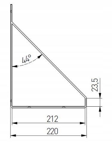 Półka wisząca loft GINO-90 czarny płyta dąb 90 CM Materiał płyta laminowana