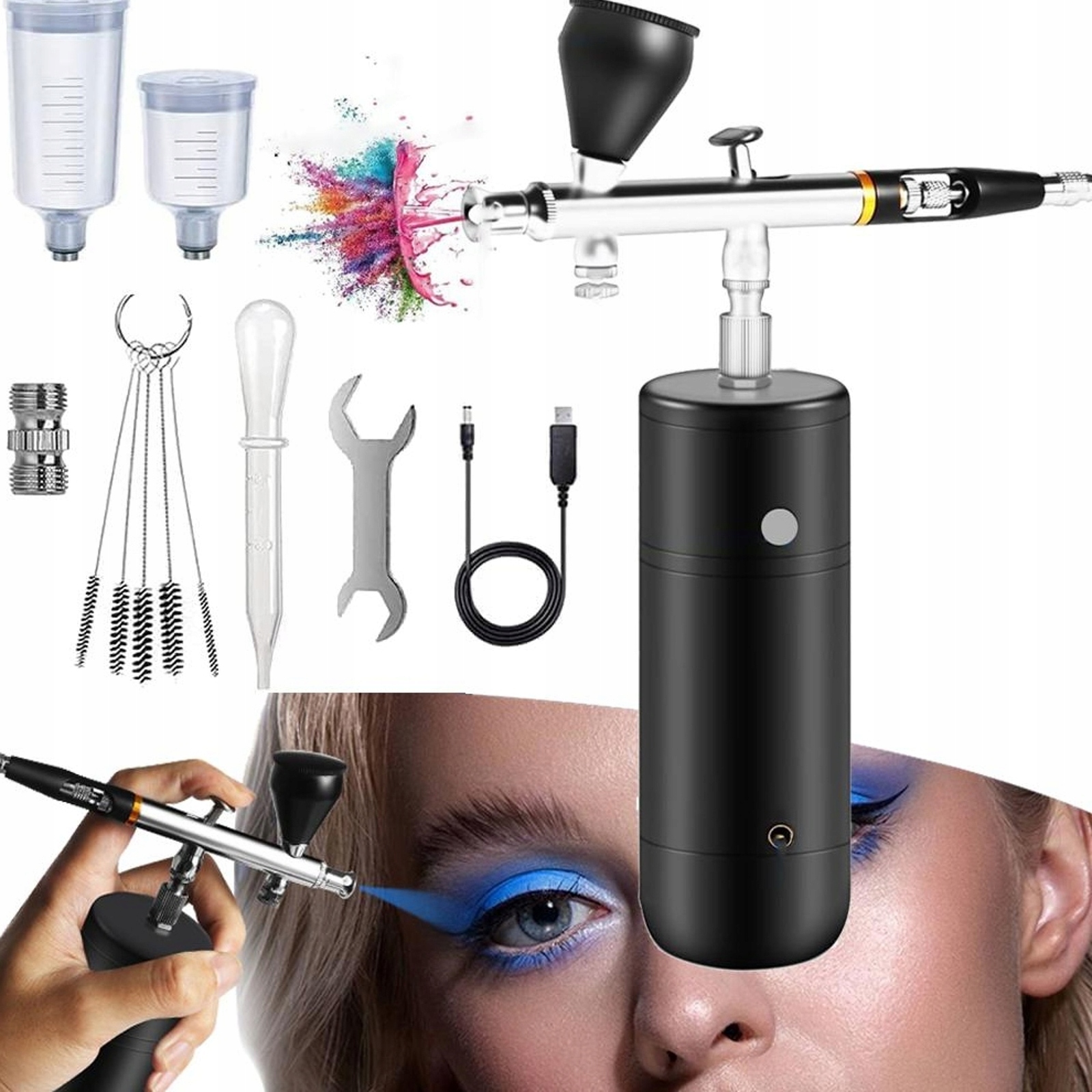 Airbrush Na Nehty Na Obličeji A Koláče S 3 Úrovněmi Tlaku 0.3 MM Tryskou