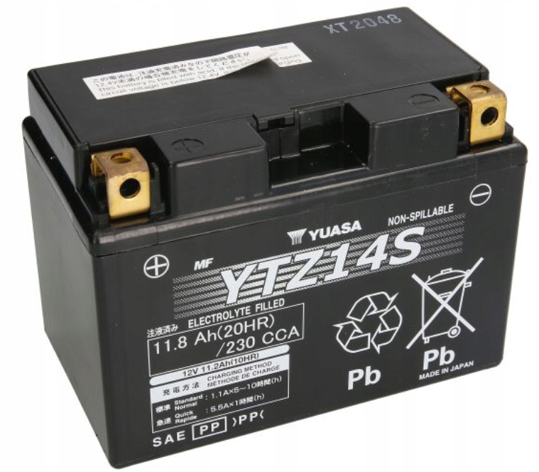Akumulator motocyklowy Yuasa YTZ14S 12V 11.8Ah 230A