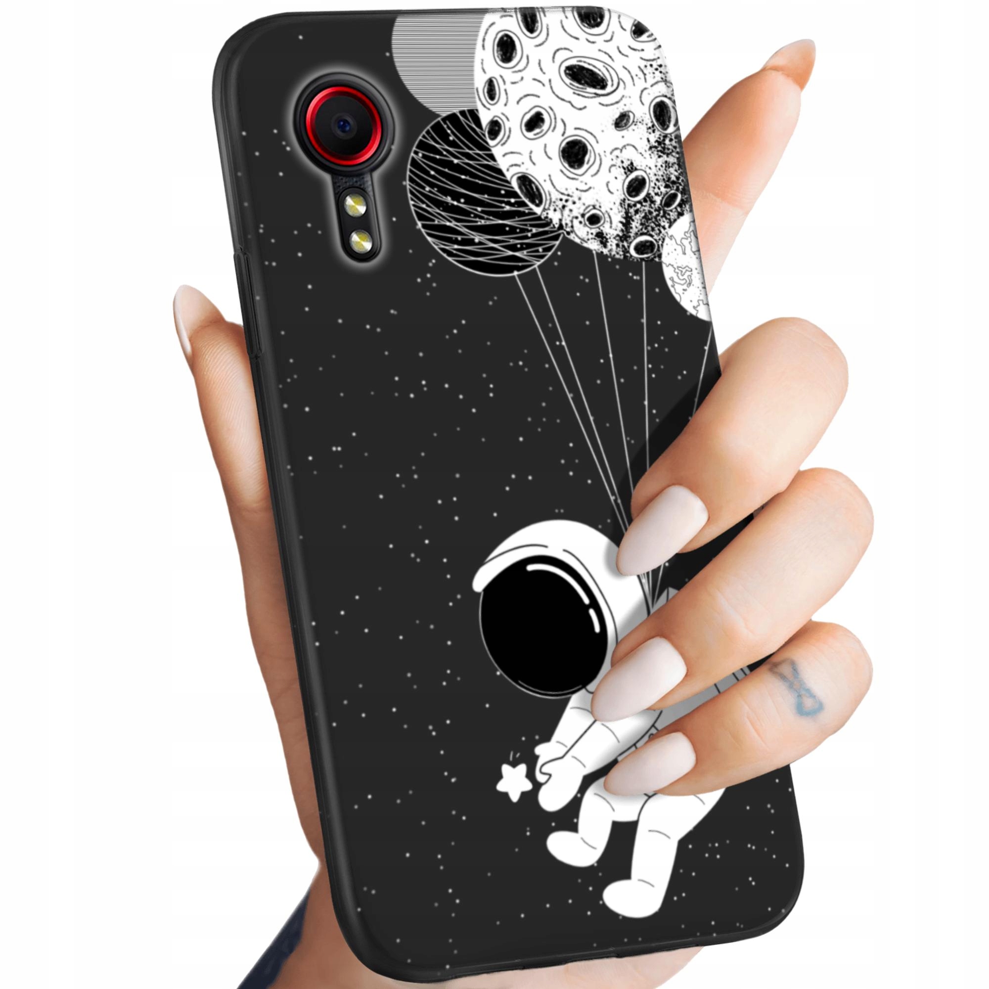 Etui Matowe Do Samsung Galaxy Xcover 5 Kosmos Księżyc Gwiazdy Obudowa
