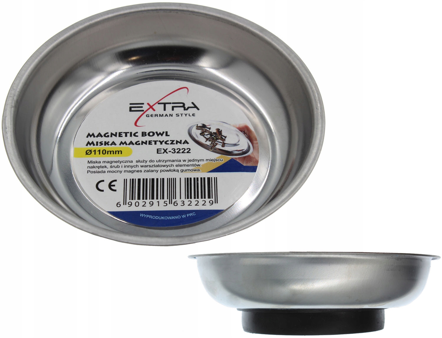 Miska Magnetyczna 110mm Na Śrubki Szpilki Gwoździe Wkręty