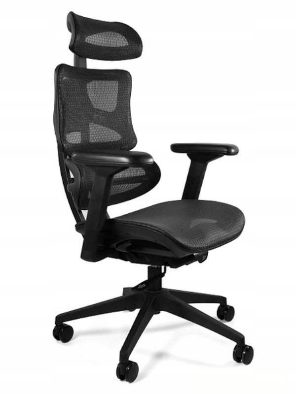 Ergonomiczny fotel biurowy Ergotech Black-frame zgodny z dyrektywą unijną