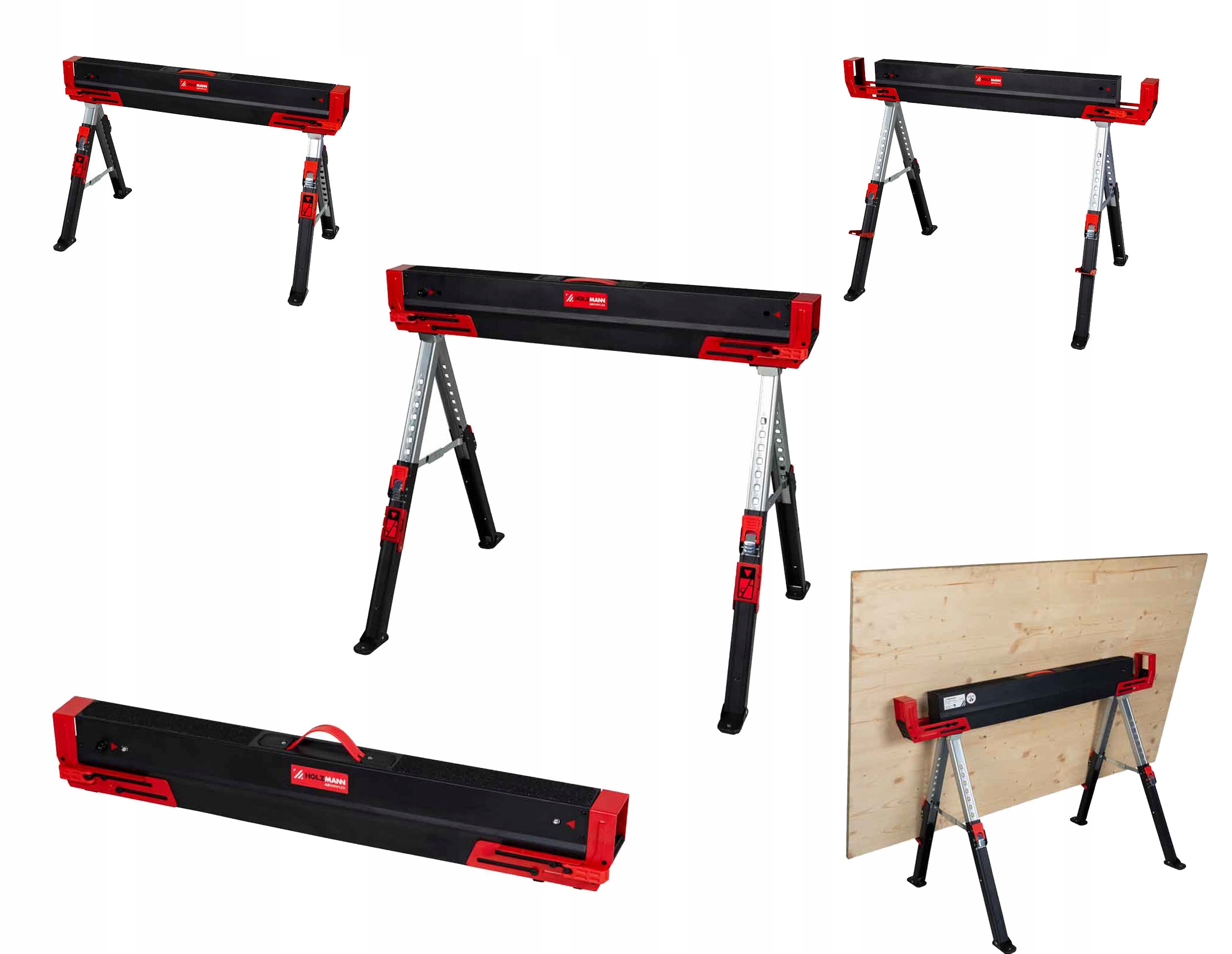 Regulovatelný kozlík kobylka stojan pracovní stůl 590 kg