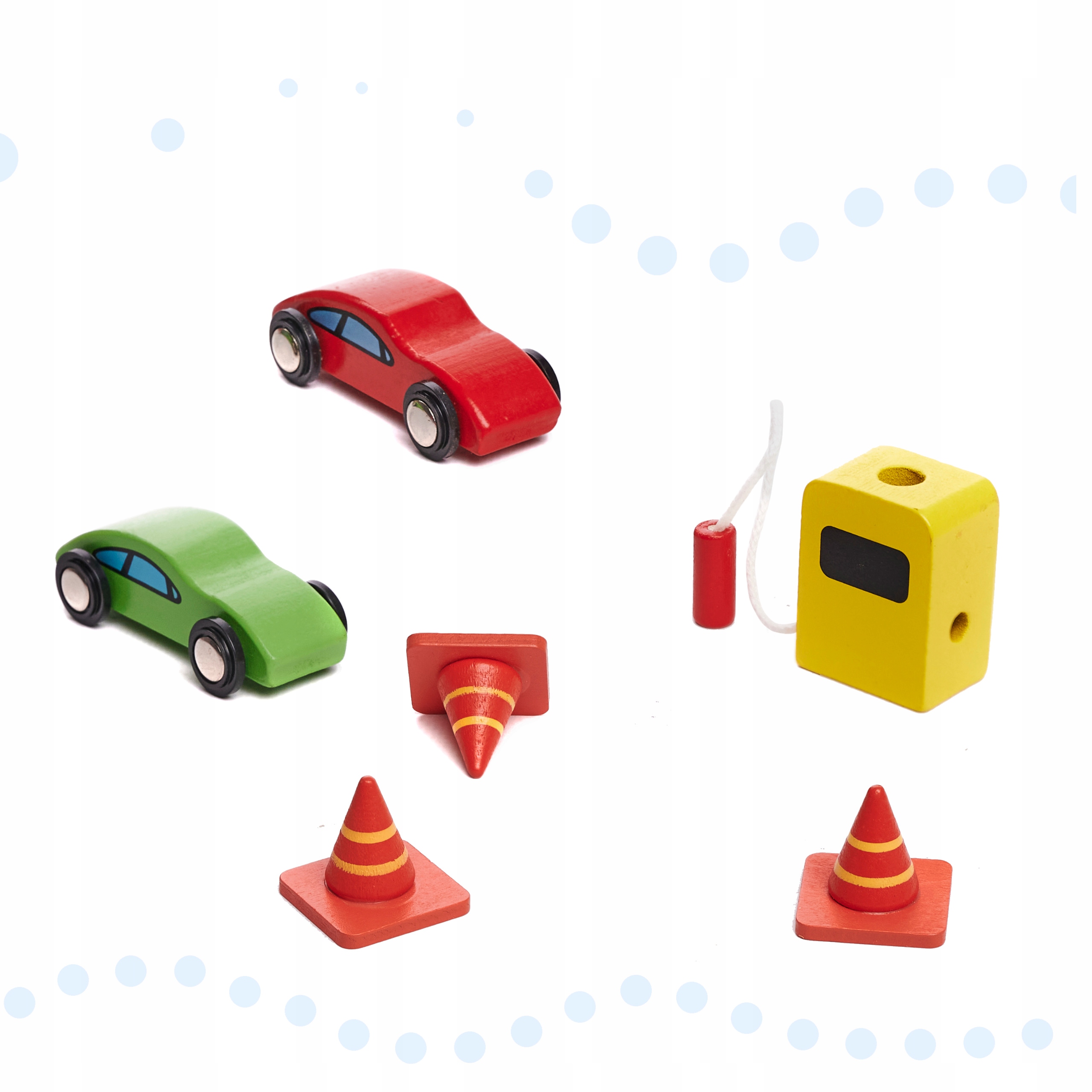 PARKING DREWNIANY GARAŻ DLA DZIECI BENINO PIĘTROWY WINDA AUTKA AKCESORIA Materiał drewno