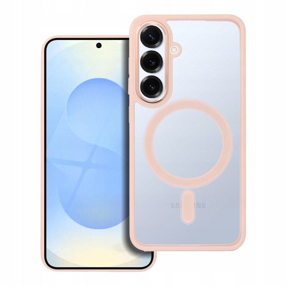 Etui na Samsung S25 Color Edge Mag Cover zgodne z MagSafe różowe