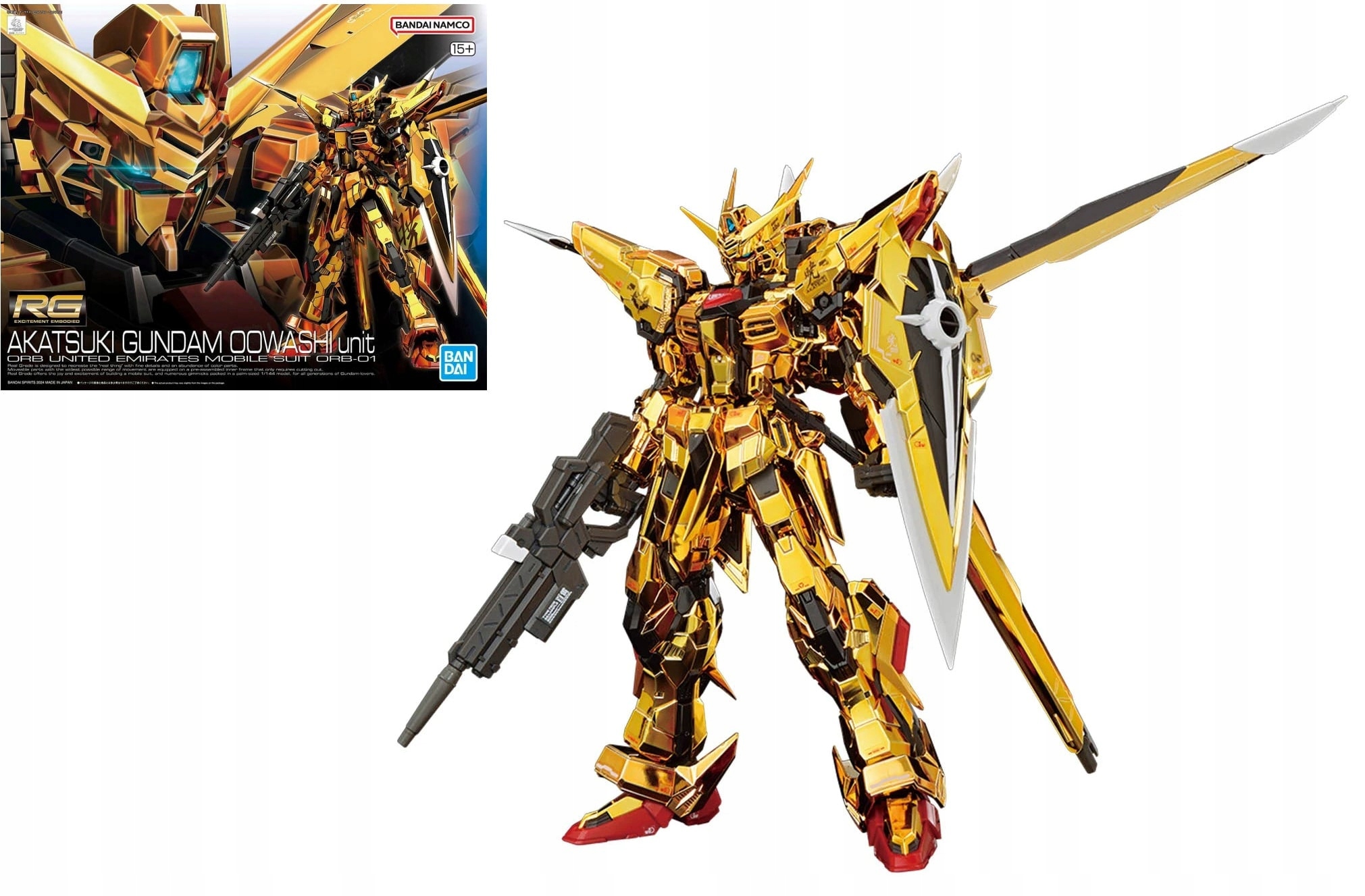 Gundam Rg 1/144 Akatsuki Gundam Oowashi Unit Modelářská stavebnice