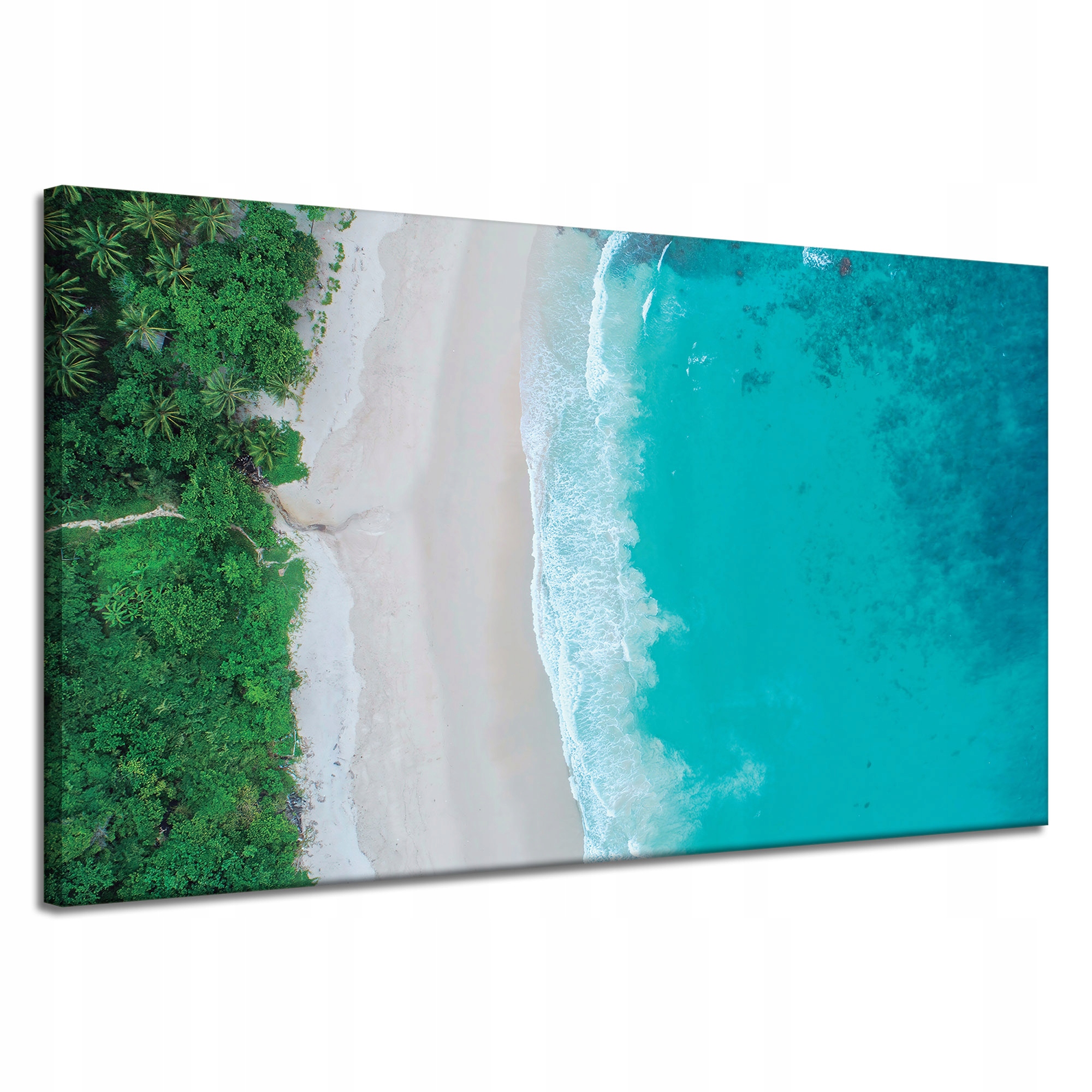 Obraz na plátně Voda Vlny Břeh Stromy Příroda 120x70 cm