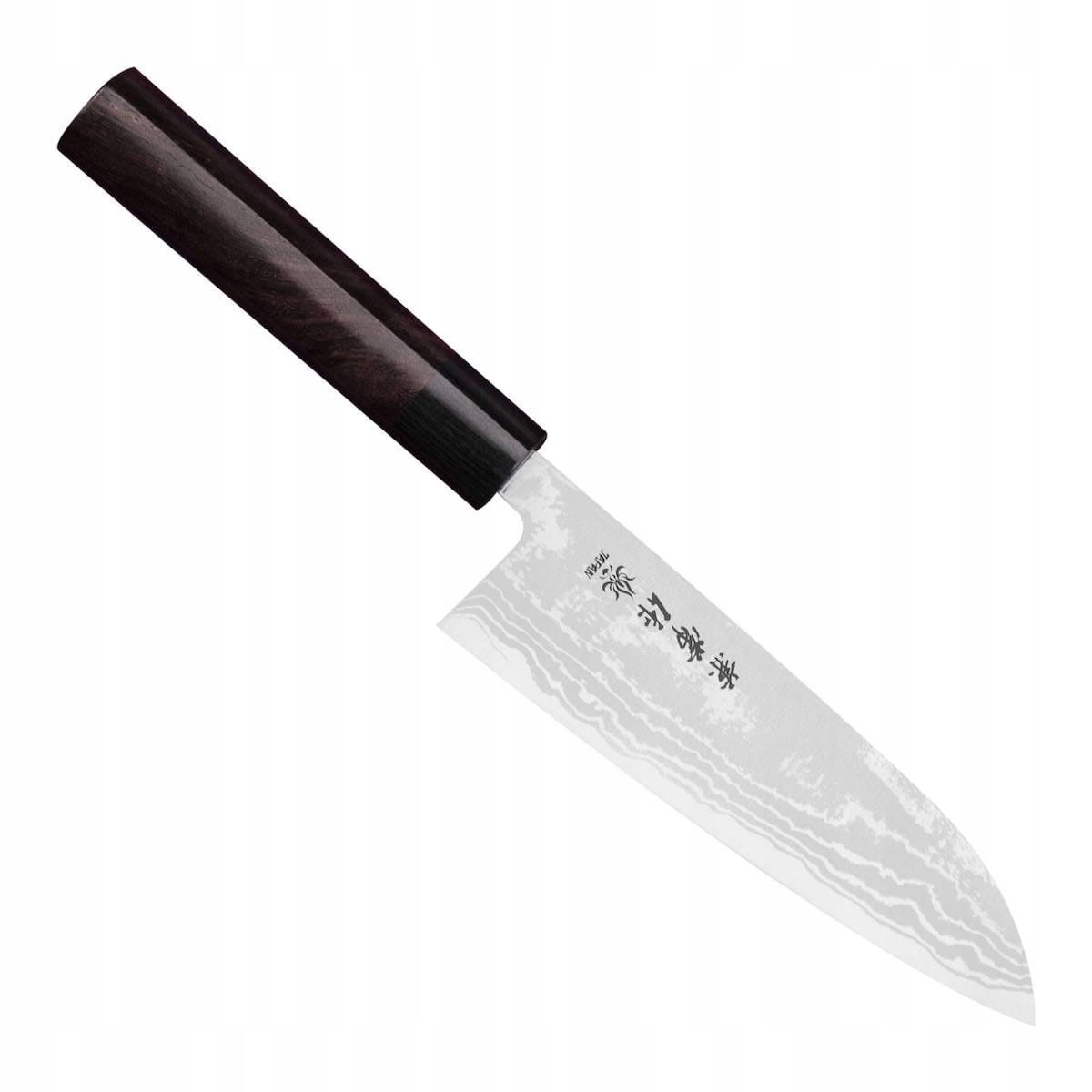 Kanetsune Zen-Bokashi Aogami#2 Japonský ostrý kuchynský nôž Santoku 16,5 cm