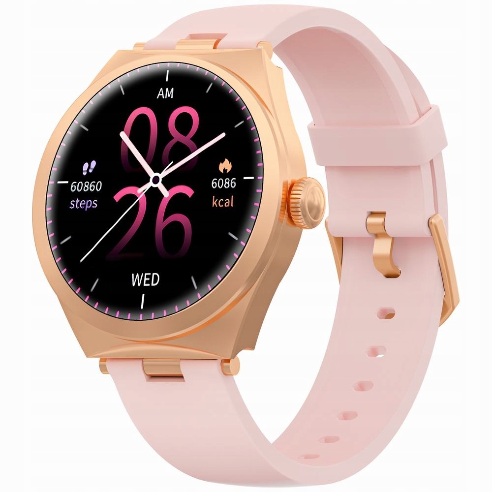 Chytré Hodinky Gravity GT25 Růžové zlato 1.27" Tft