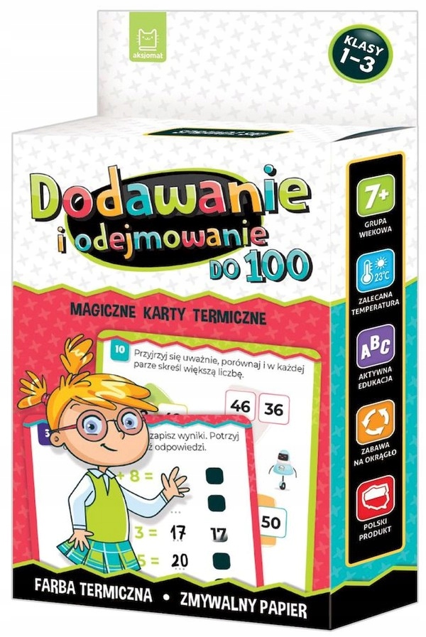 

Dodawanie i odejmowanie do 100. Magiczne karty