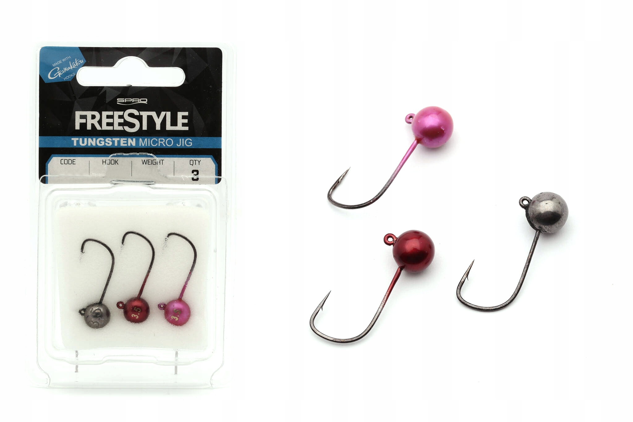 WOLFRAMOWE GŁÓWKI JIGOWE SPRO MICRO JIG METALIC 4/3,5g
