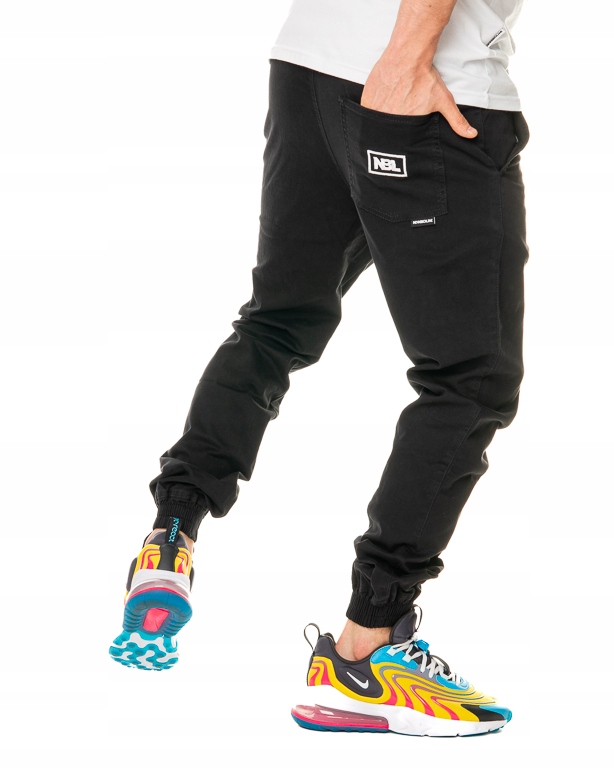Kalhoty New Bad Line Joggery Chino Black Nbl vel. L