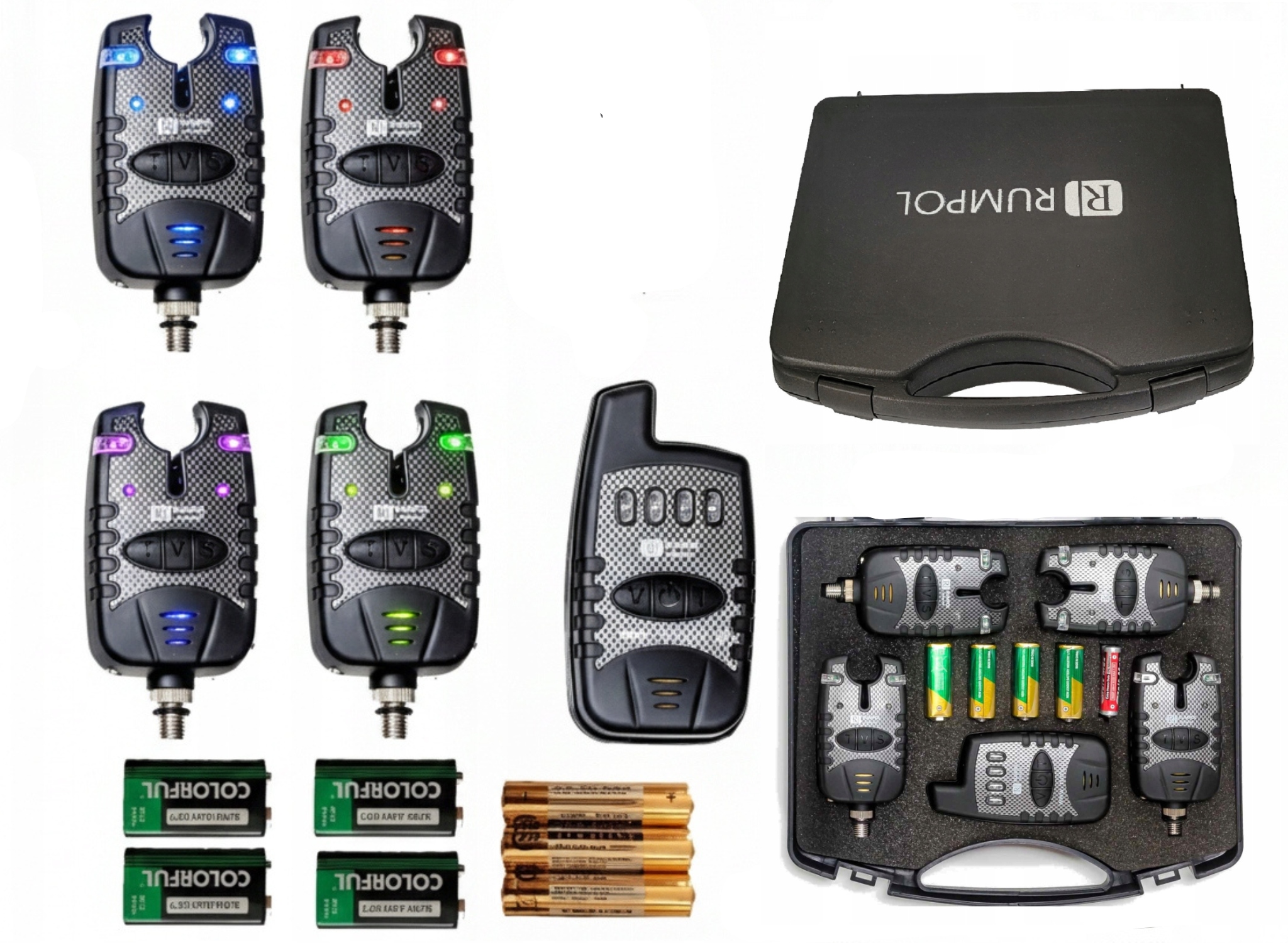 Sada 4x Signalizátor záběru Centrální senzor záběru