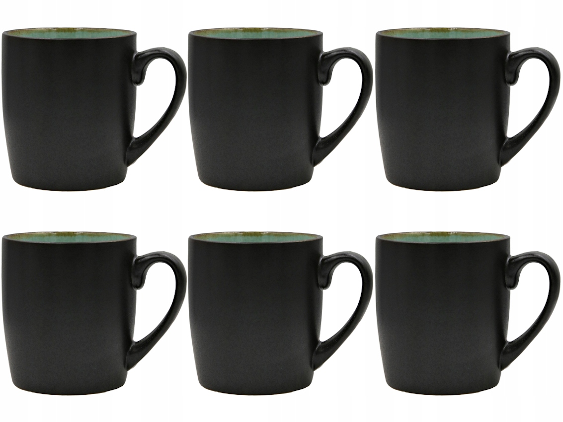 

Black Jeans Turkus Kubki ceramiczne 300 ml. 6 szt.