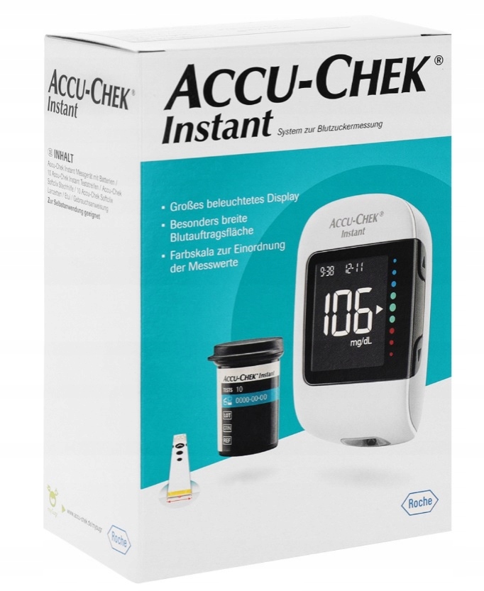

Glukometr Accu Chek Instant mg/dl Zestaw