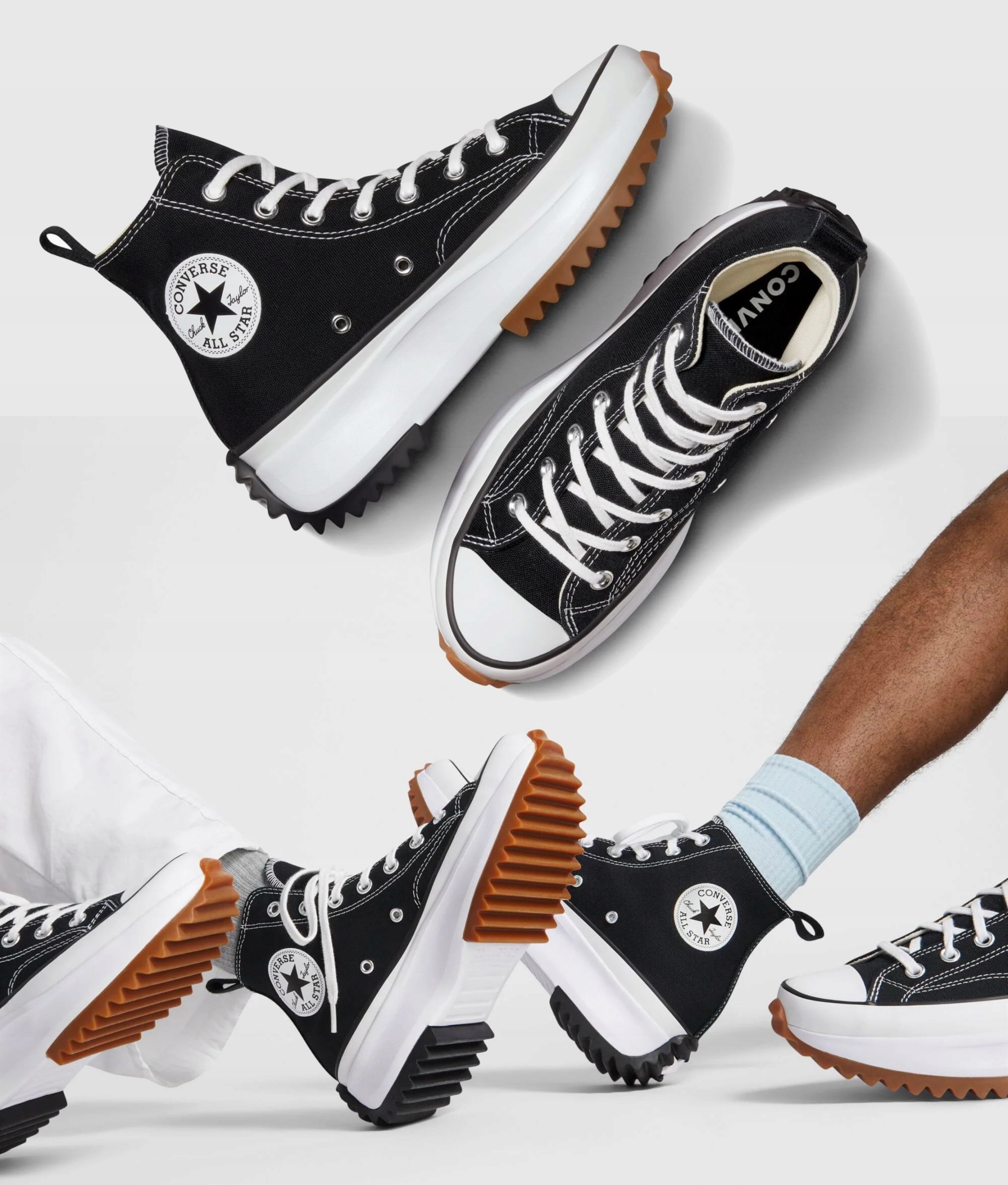 Converse Run Star Hike buty sportowe sneakersy trampki na platformie 42.5