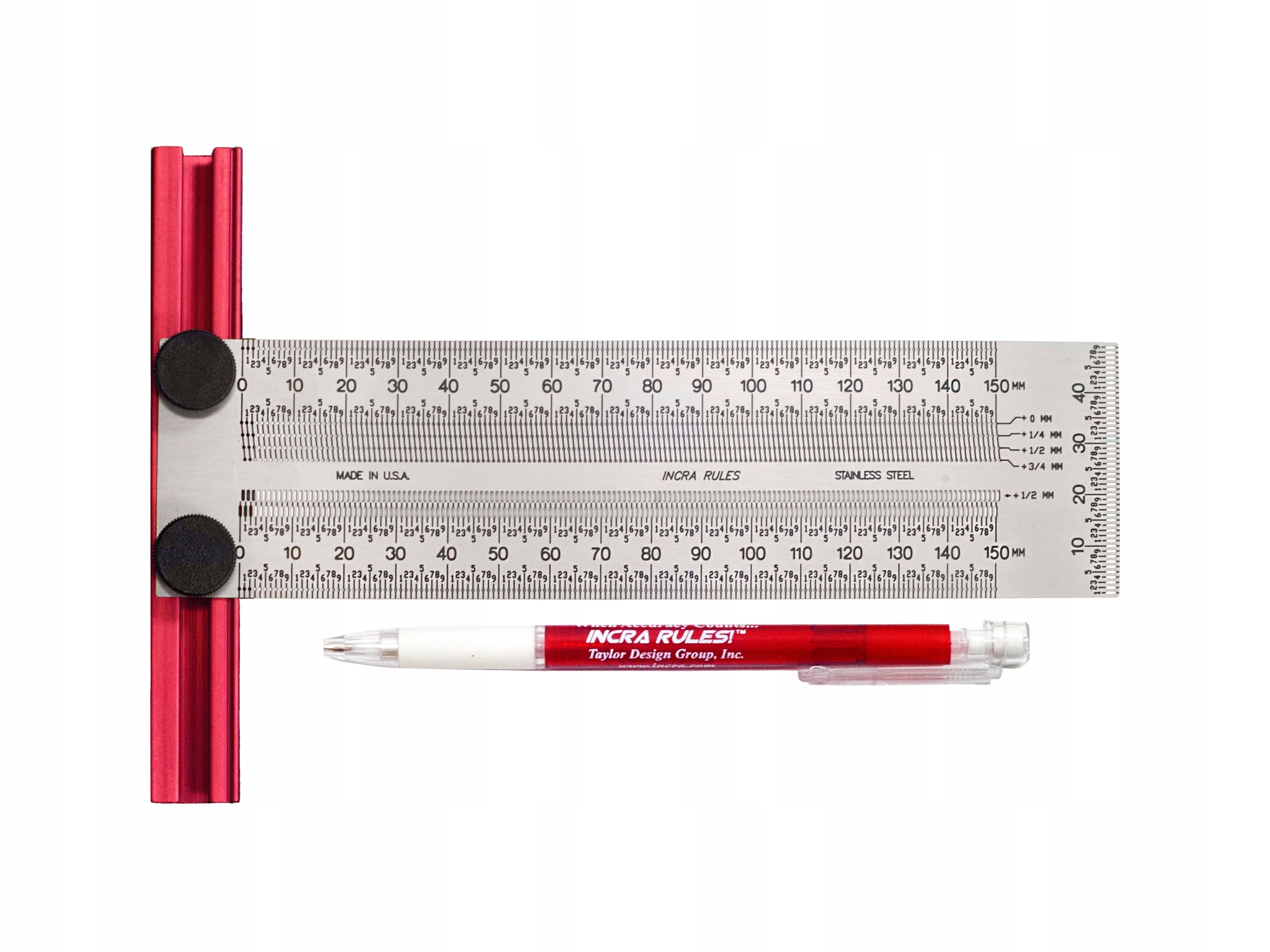

Liniał precyzyjny z prowadnicą Incra 150 mm