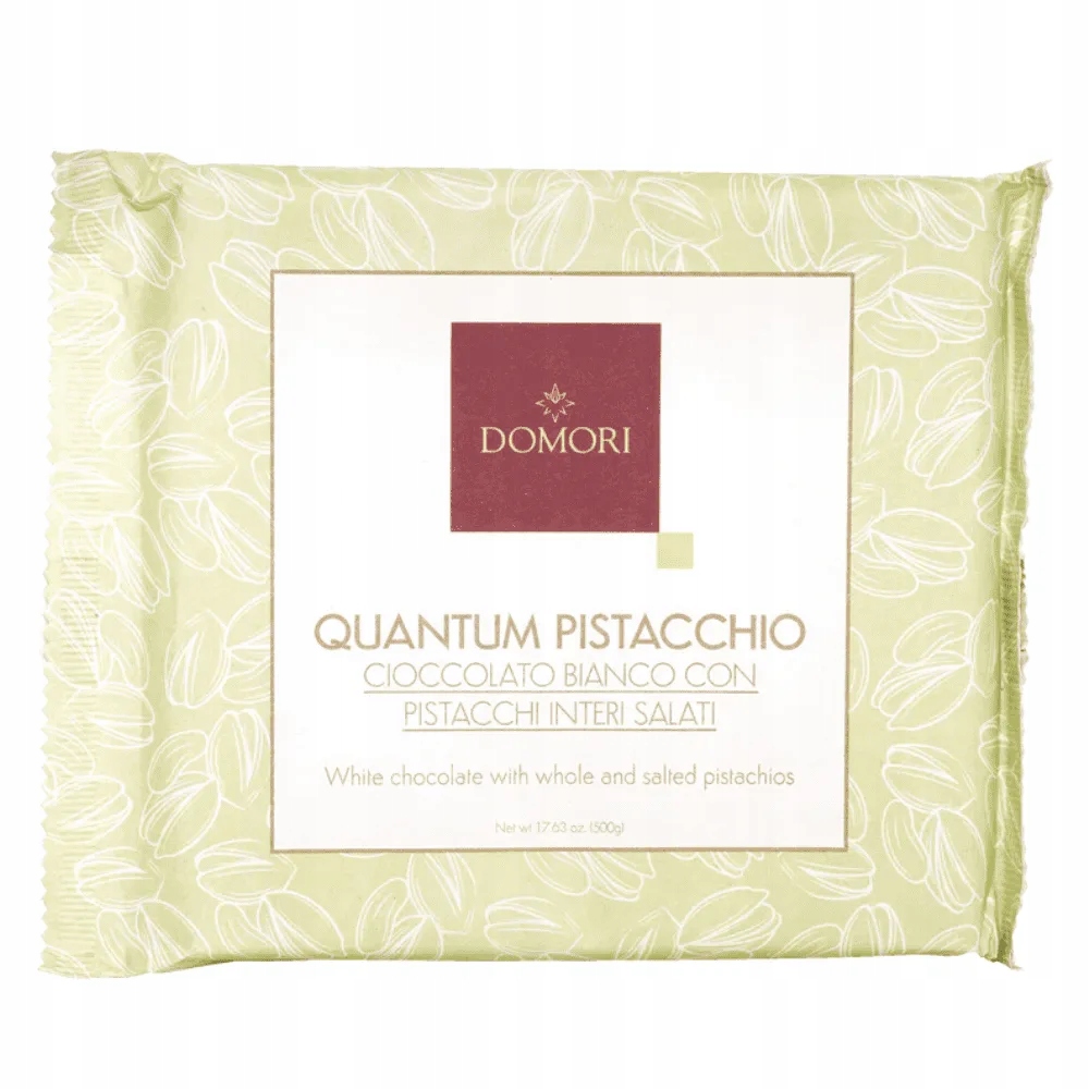 Domori czekolada biała z pistacjami Quantum 500g
