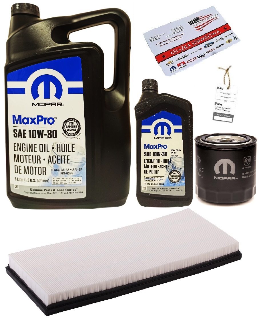 MOPAR 10W30 + FILTRY JEEP WRANGLER 4,0 97-06