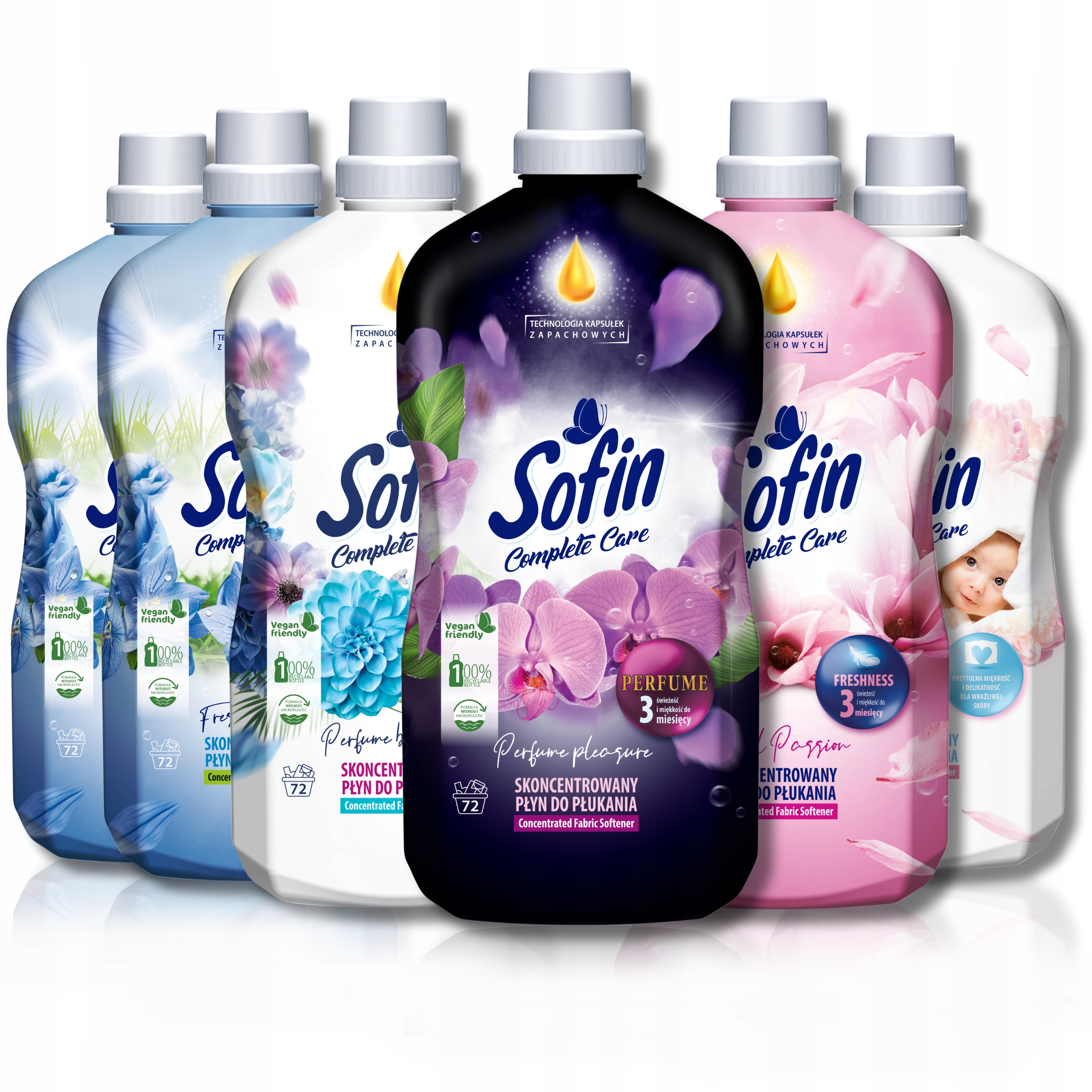 Levně Sofin tekutá aviváž Koncentrát MIX vůní Vegan 1,8 x6 432 praní