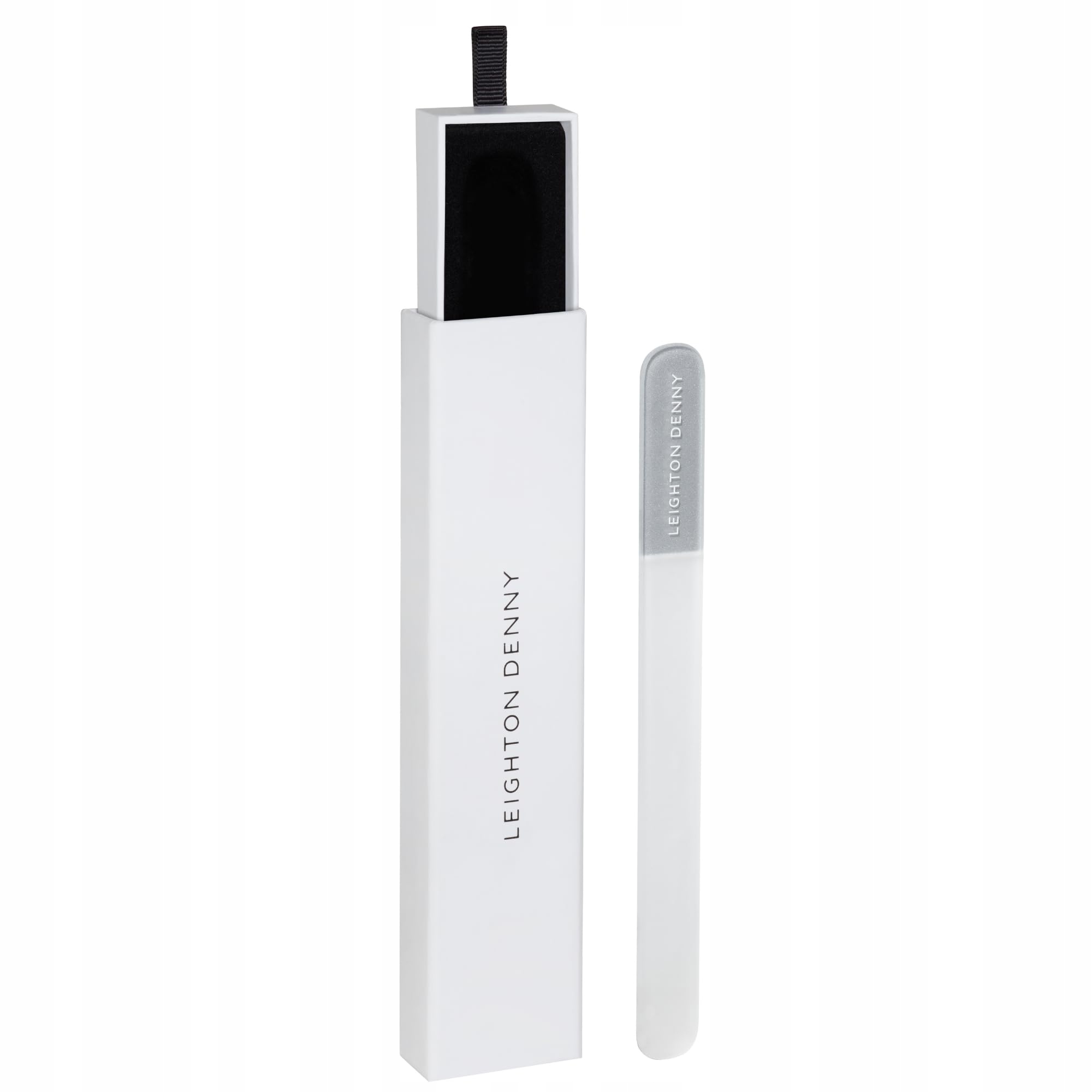 Pilník na nehty Leighton Denny Crystal v hliníkové krabičce