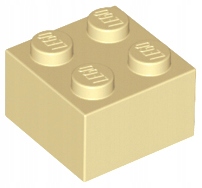 

Lego 3003 Klocek 2x2 piaskowy Nowy (1g)